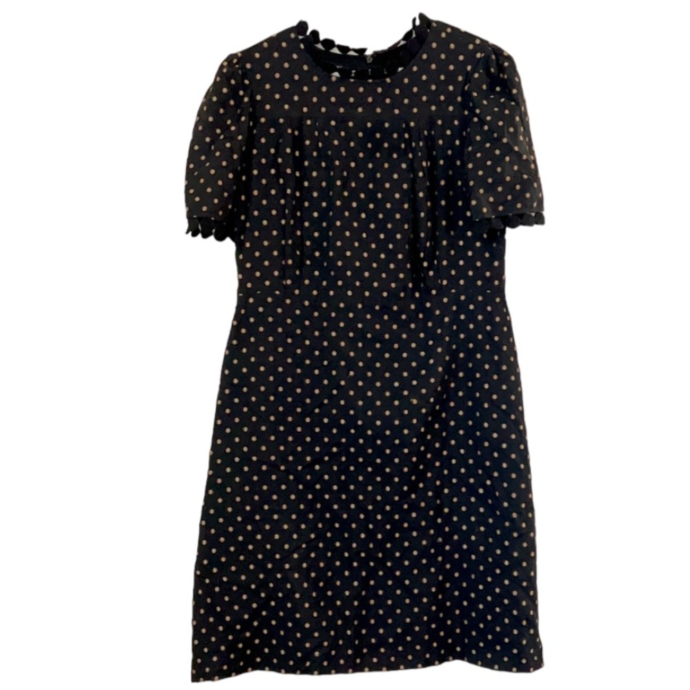 Hobbs London Polka Dot Dress Black Size 16